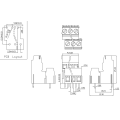 Bloque de terminal PCB de tornillo de doble capa de doble capa de 5.08 mm